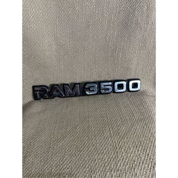 Dodge Ram 3500 RH Emblem 85501-C Chrome Used Condition genuine part ￼ - Picture 1 of 9